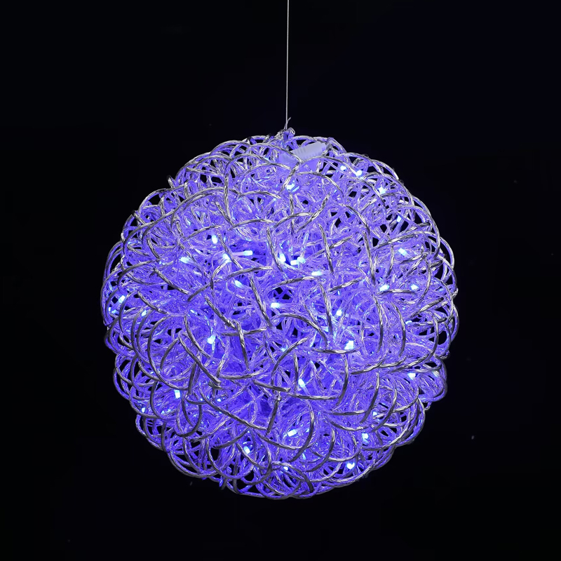 Christmas Decoration SPIRAL ORB WITH LIGHTS